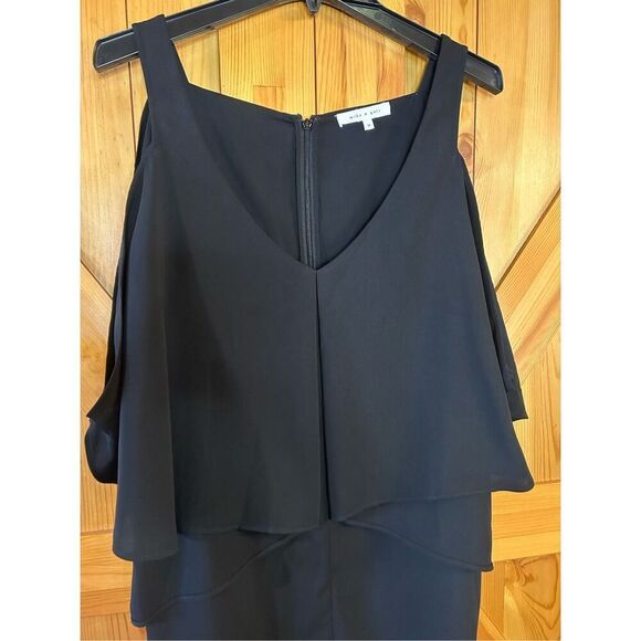 Mika & Gali Black Dress Size Medium (8514) - Picture 4 of 7